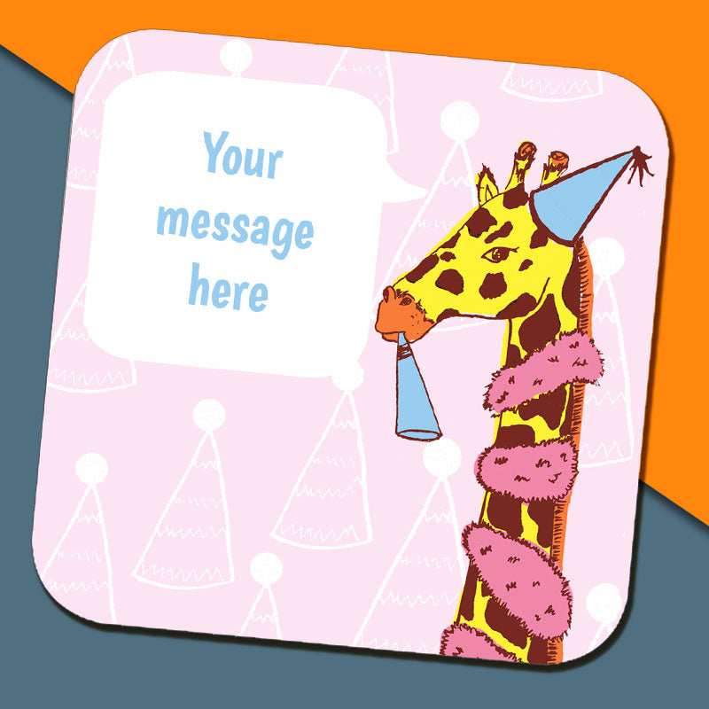 Party Giraffe Coaster by Rebecca Garforth