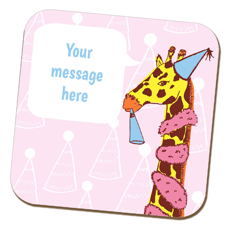 Party Giraffe Coaster by Rebecca Garforth