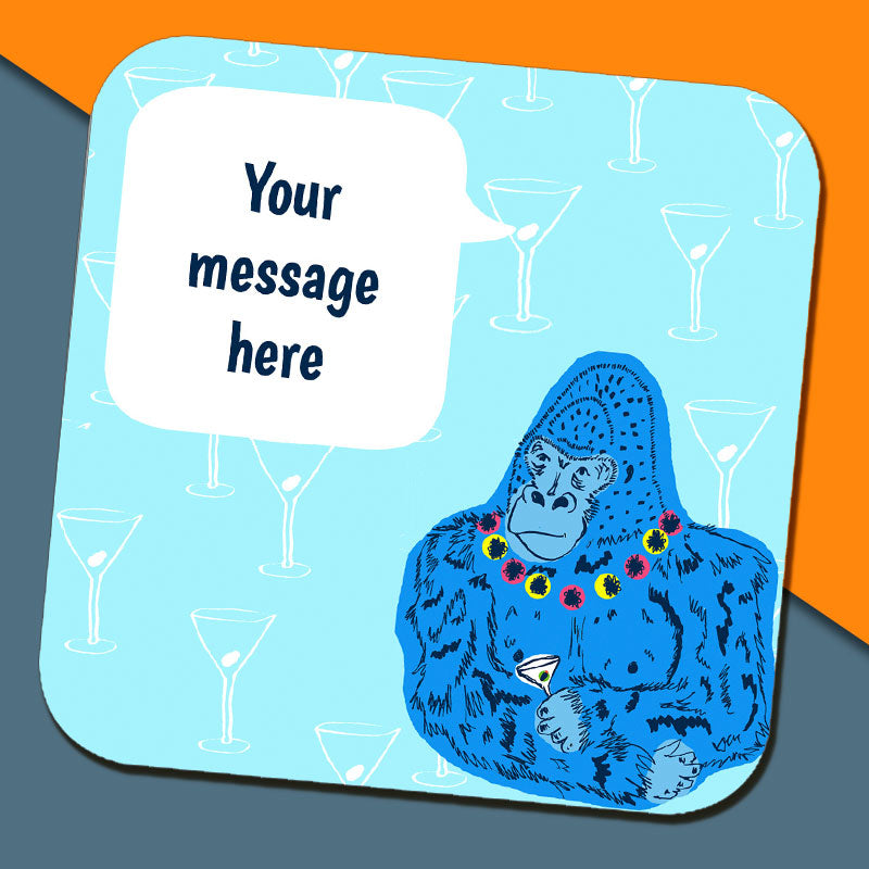 Party Gorilla Coaster by Rebecca Garforth