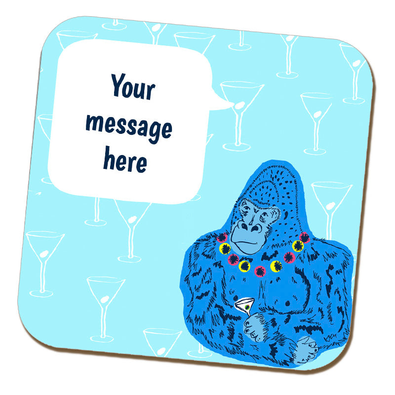 Party Gorilla Coaster by Rebecca Garforth