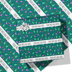 Party Hat Message Wrapping Paper