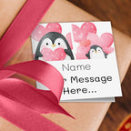 Penguin Love Message Wrapping Paper