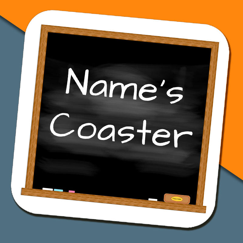 Personalised Blackboard Coaster
