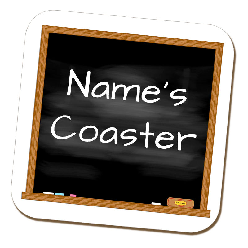 Personalised Blackboard Coaster