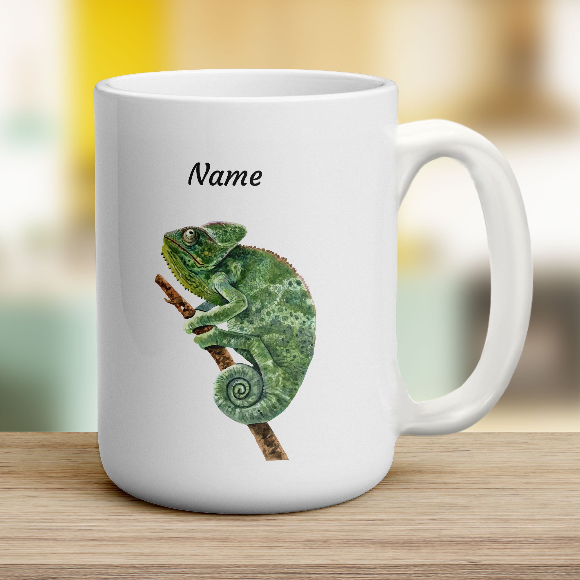 Personalised Chameleon Mug - Jumbo 440ml (15oz) / White
