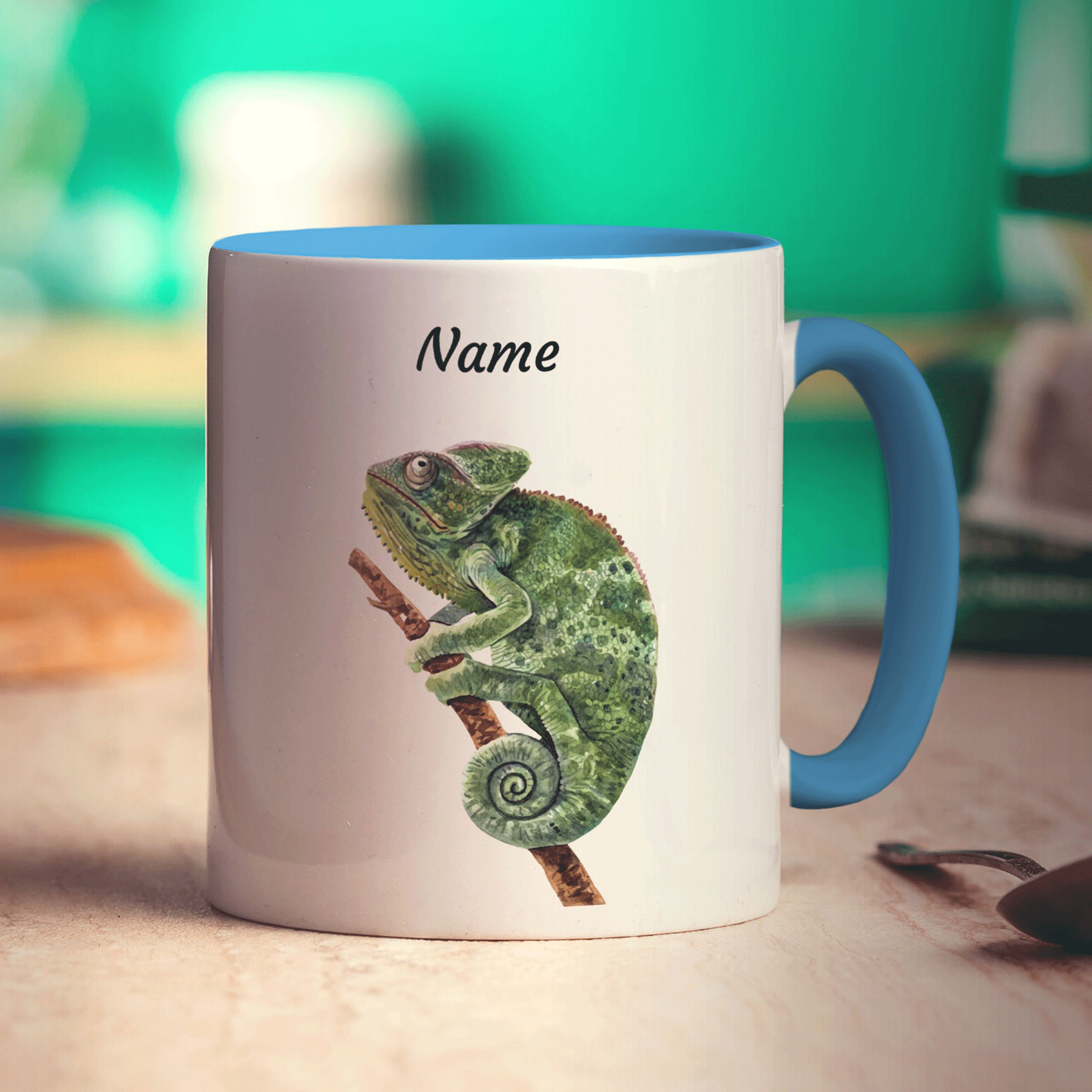 Personalised Chameleon Mug - Standard 330ml (11oz) / Blue