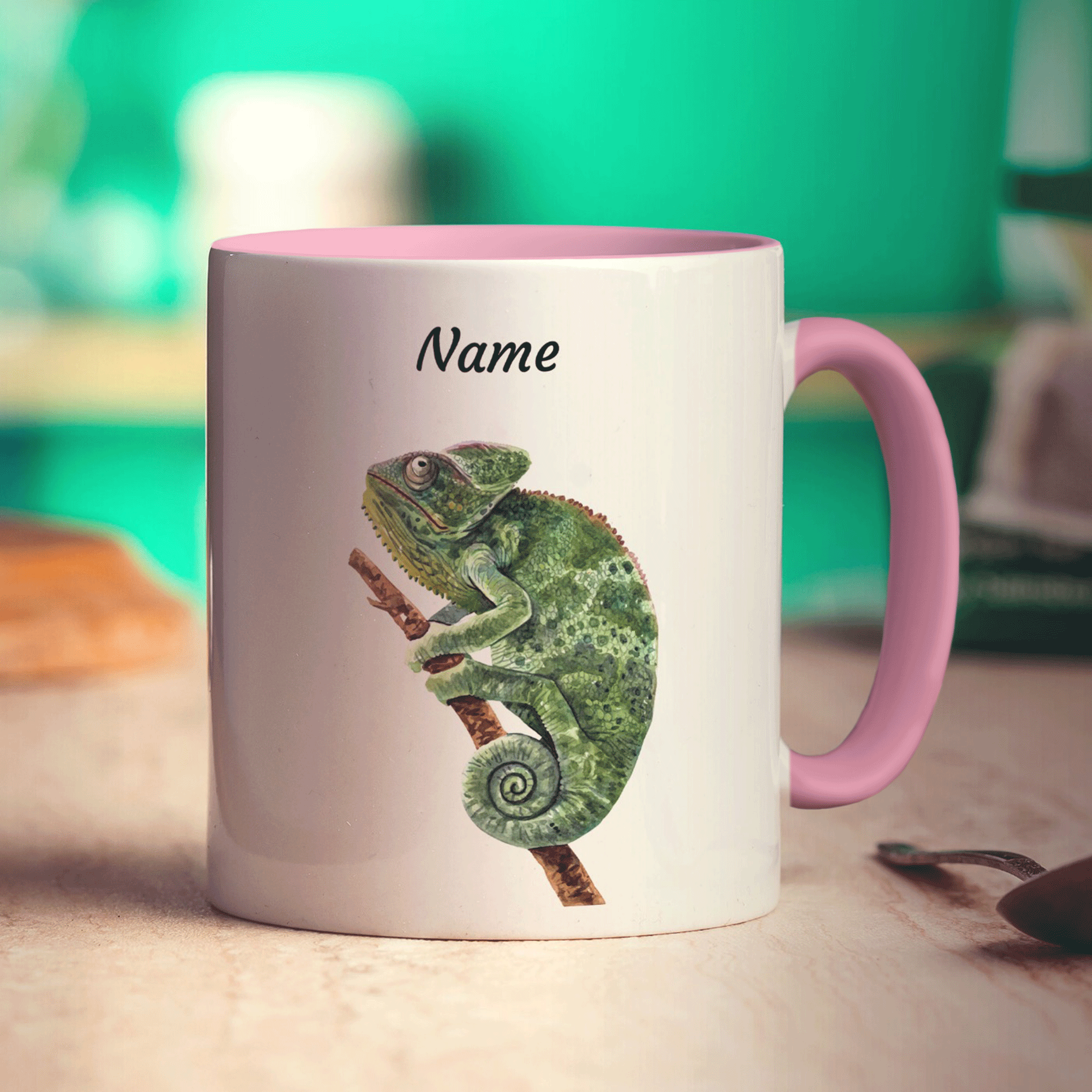 Personalised Chameleon Mug - Standard 330ml (11oz) / Pink