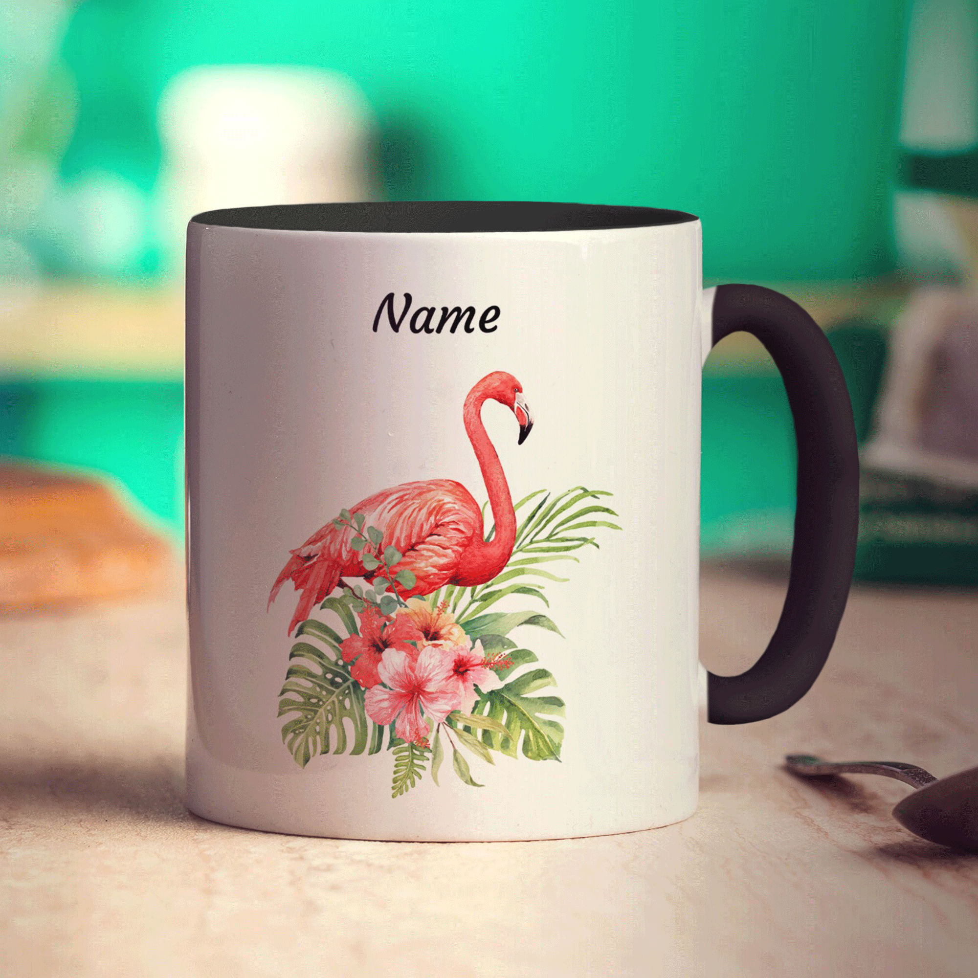 Personalised Flamingo Mug