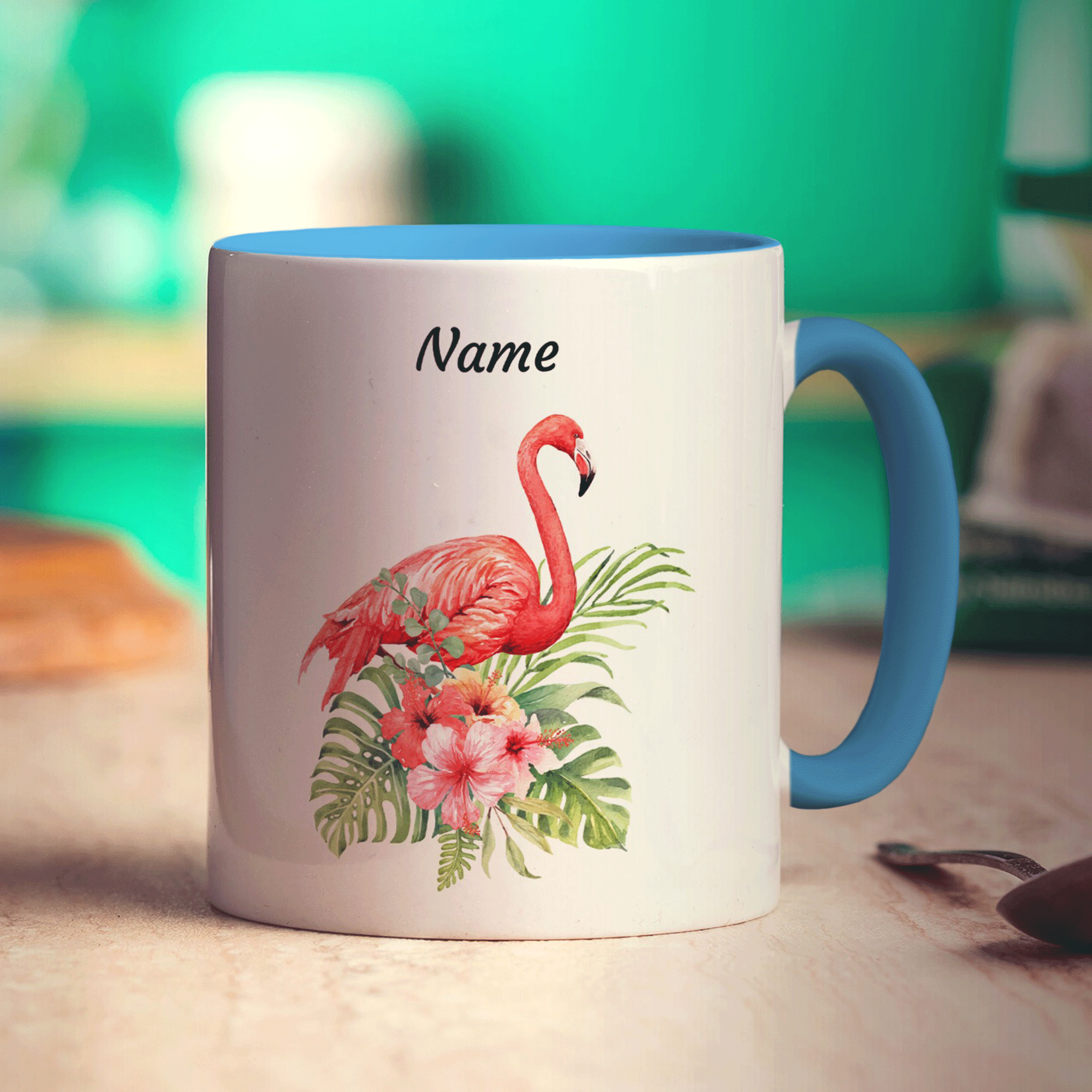 Personalised Flamingo Mug