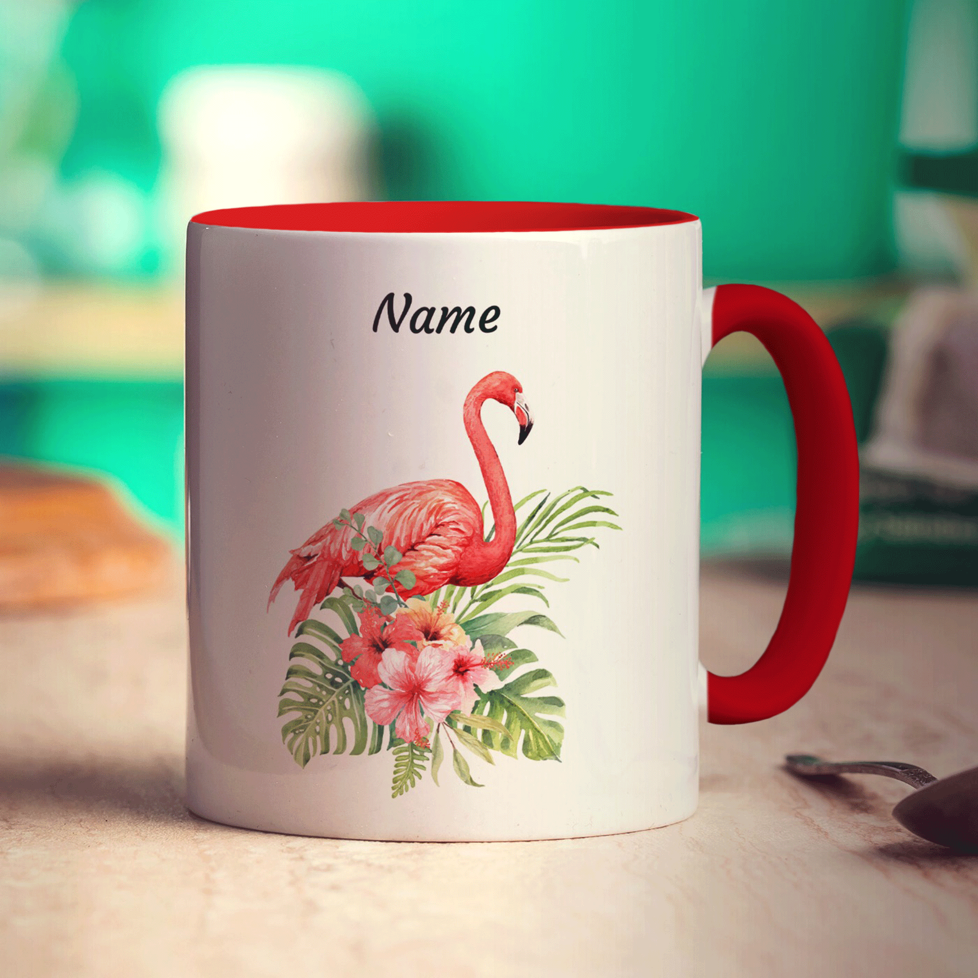 Personalised Flamingo Mug
