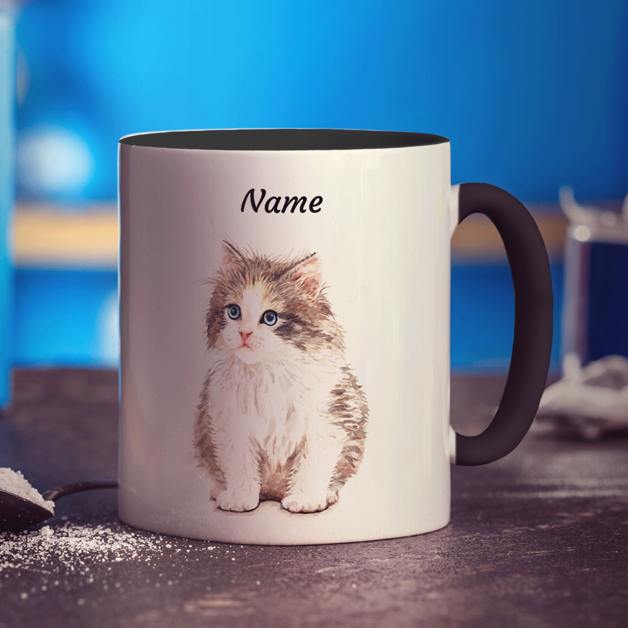 Personalised Kitten Mug