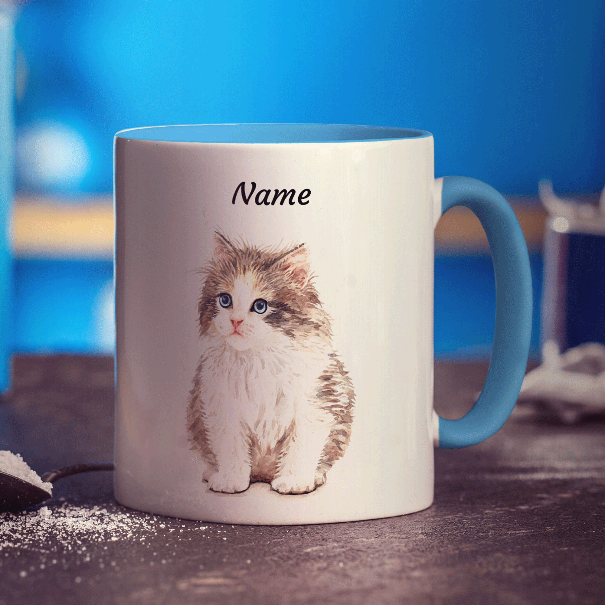 Personalised Kitten Mug