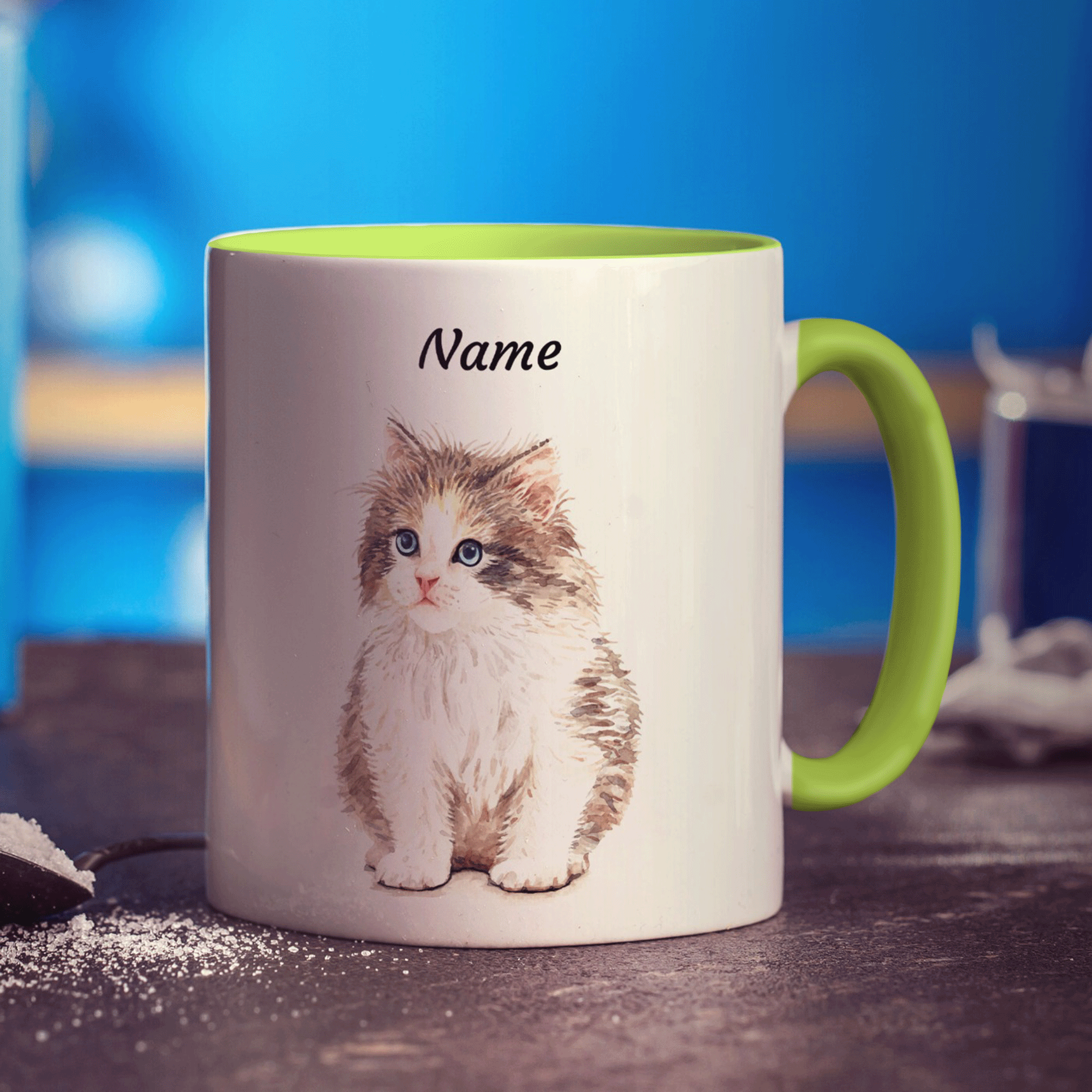 Personalised Kitten Mug