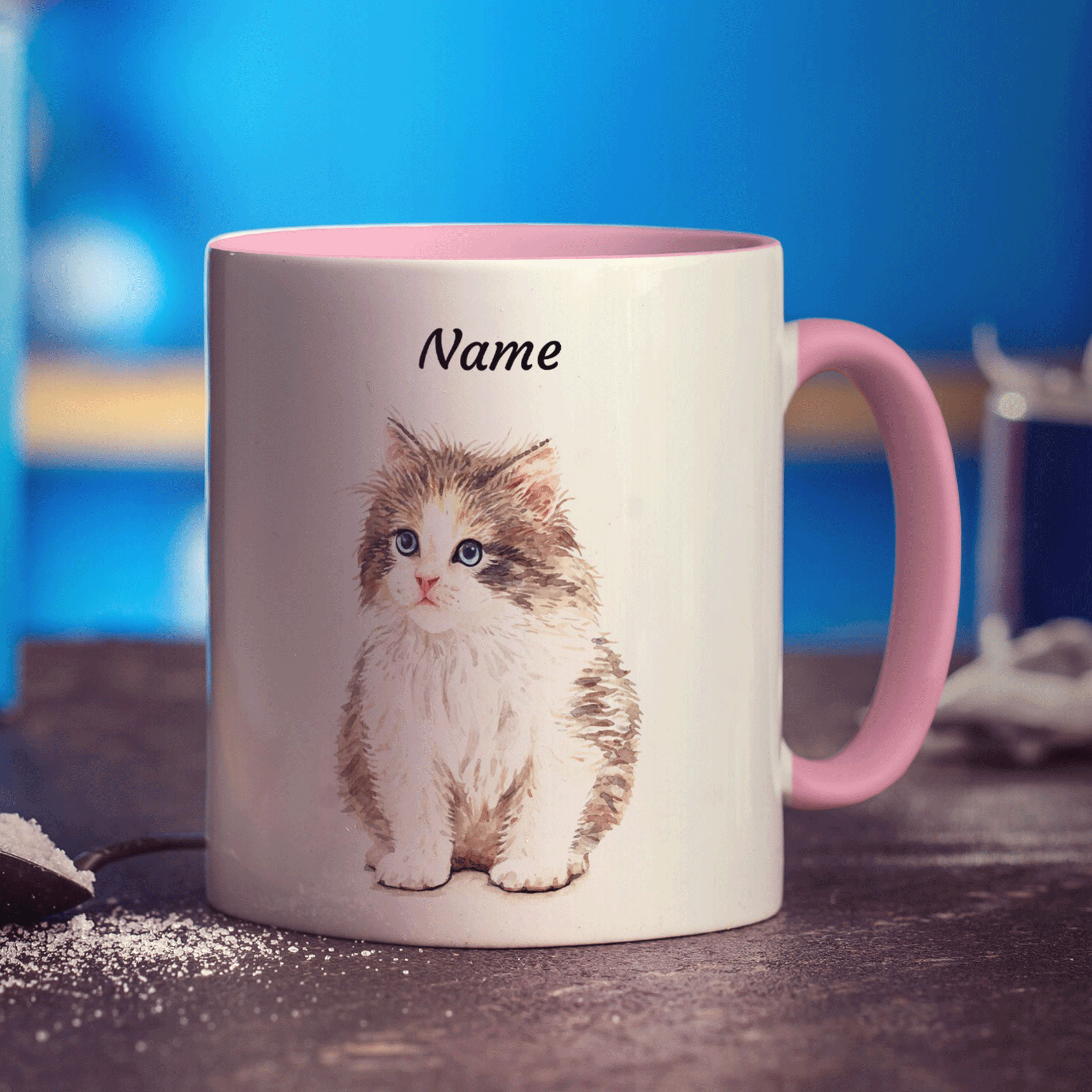 Personalised Kitten Mug