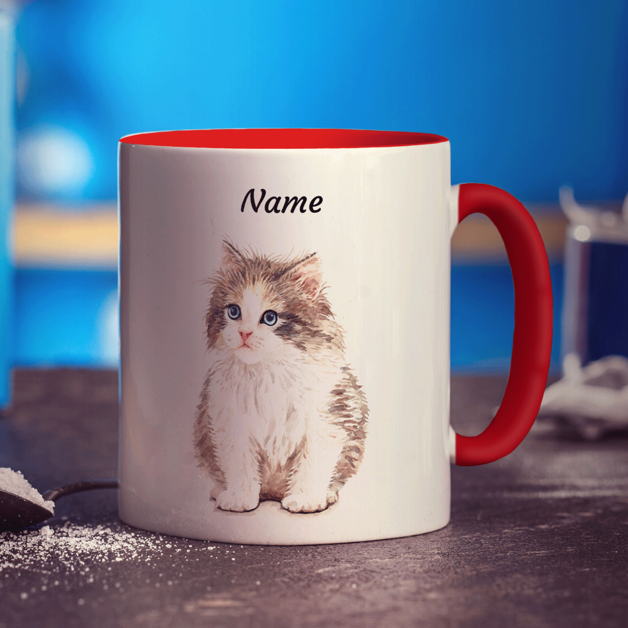 Personalised Kitten Mug