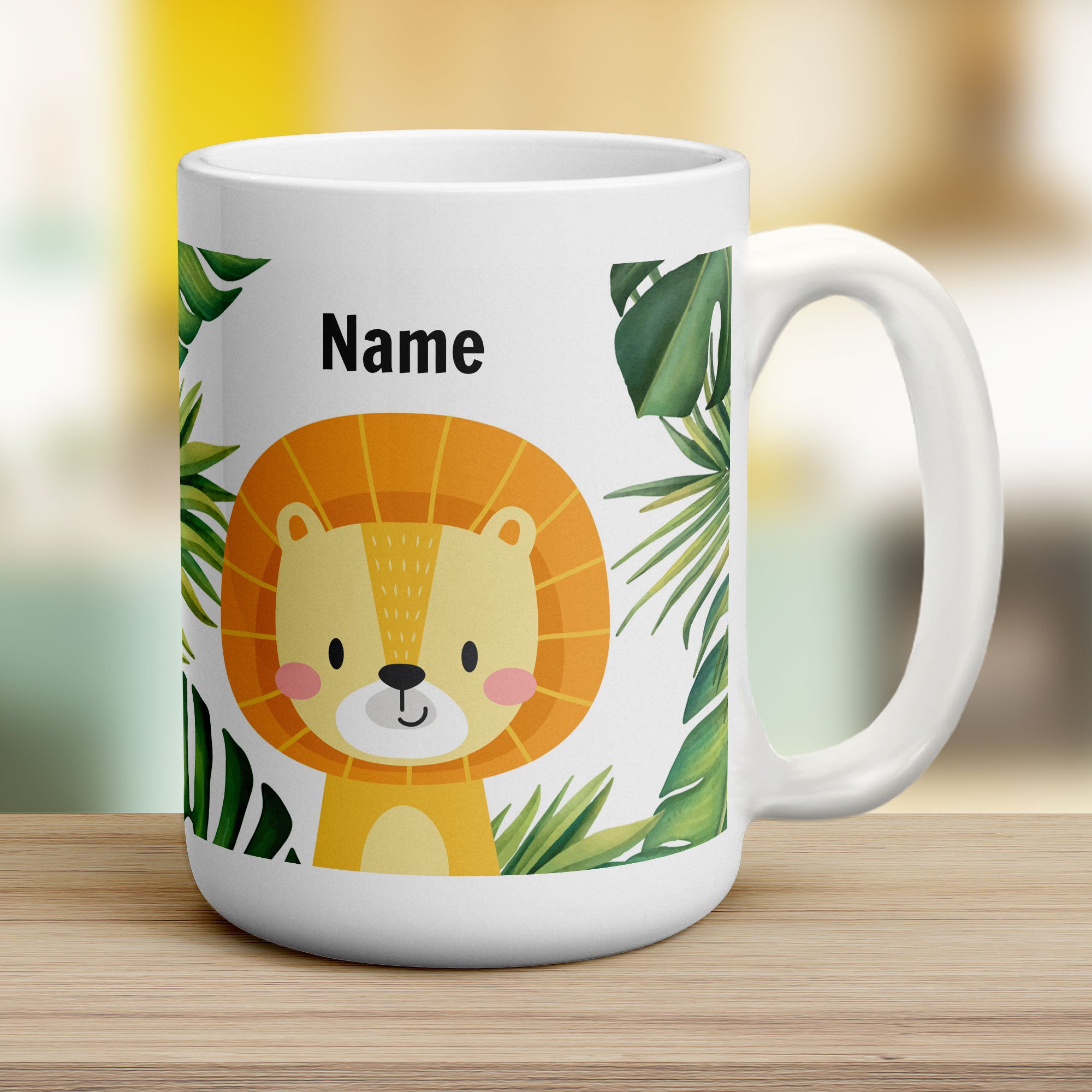 Personalised Lion Mug