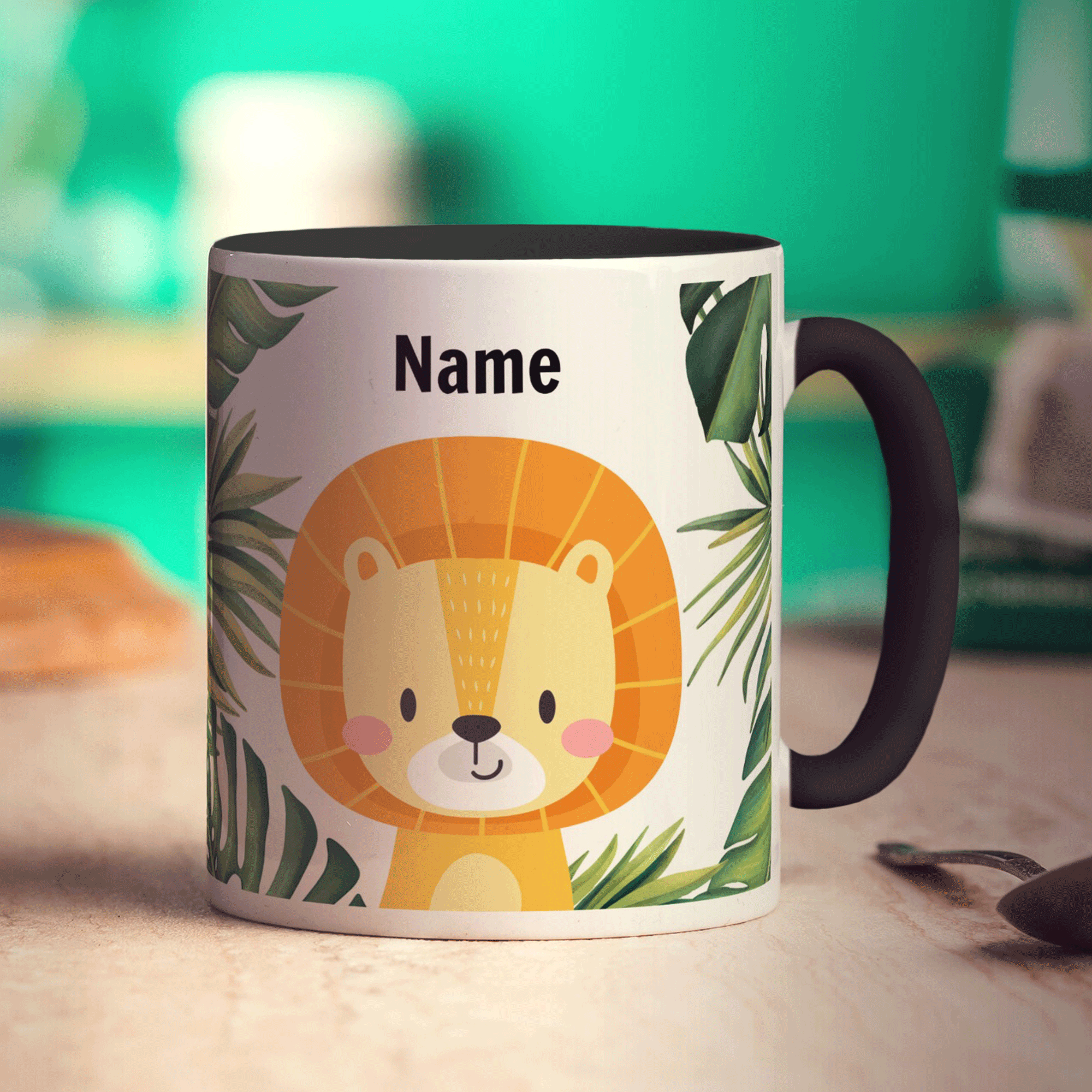 Personalised Lion Mug