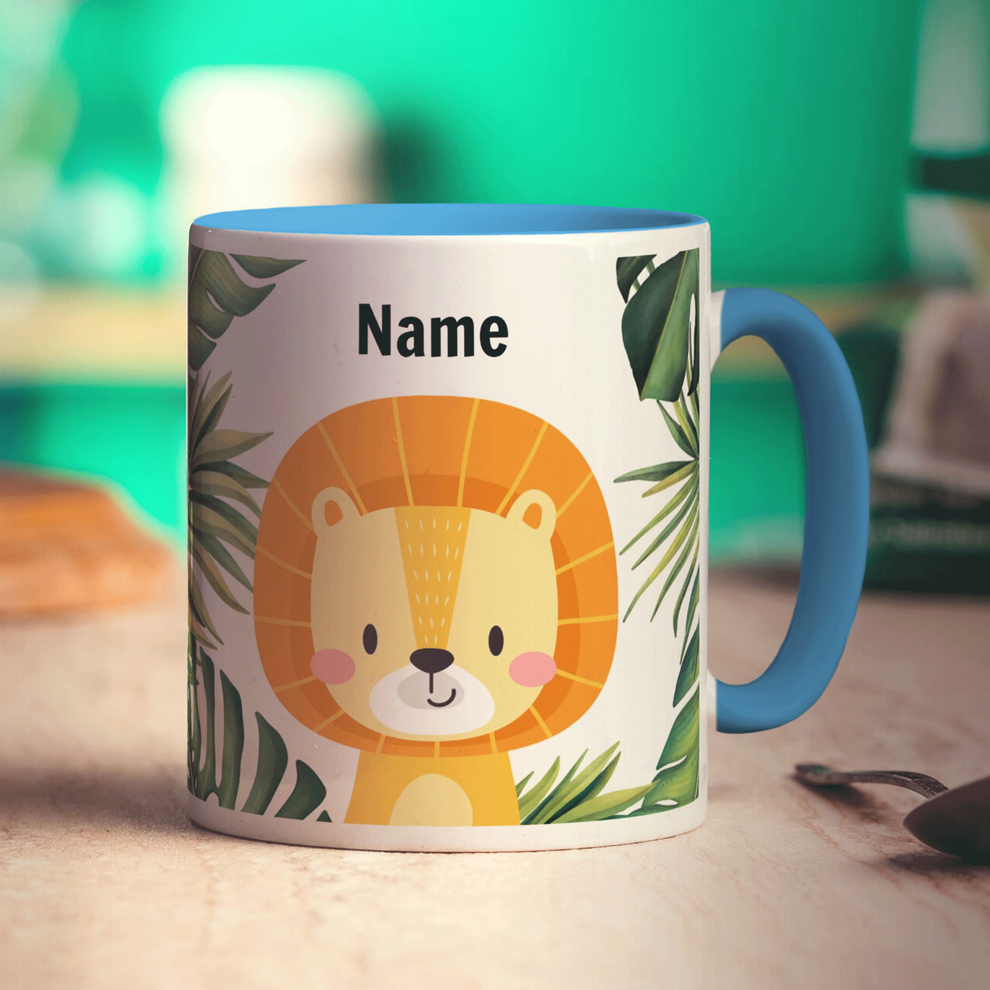 Personalised Lion Mug