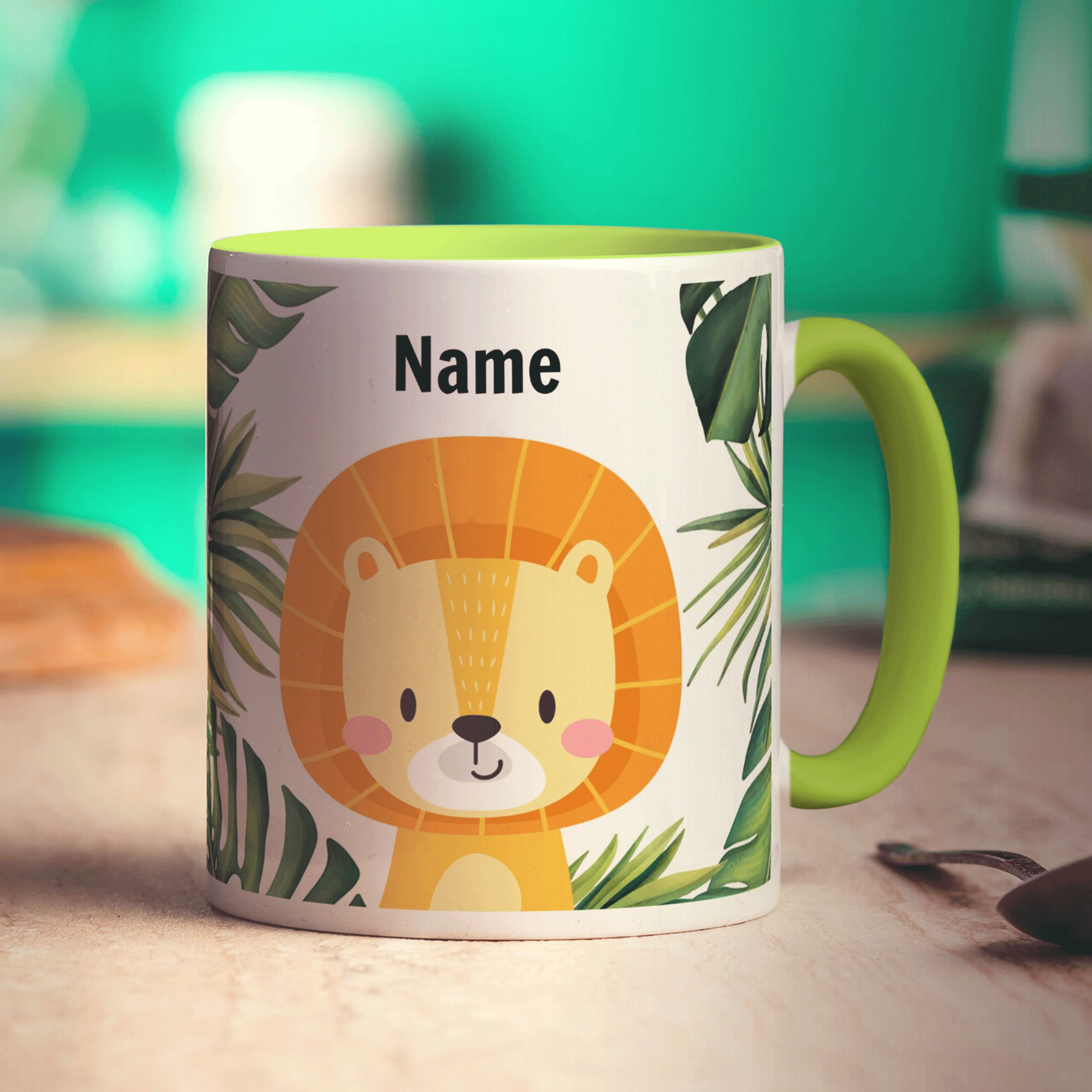 Personalised Lion Mug