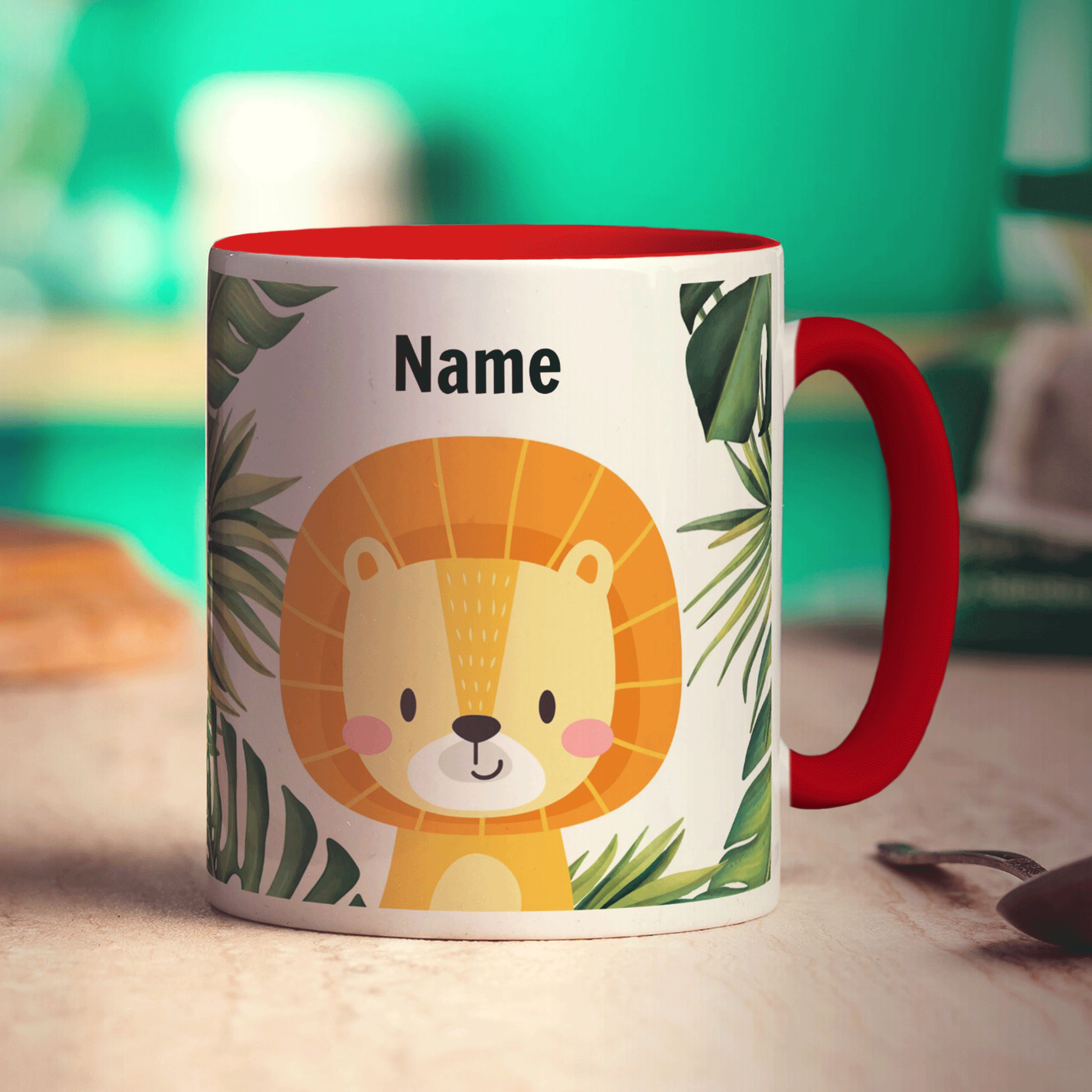 Personalised Lion Mug