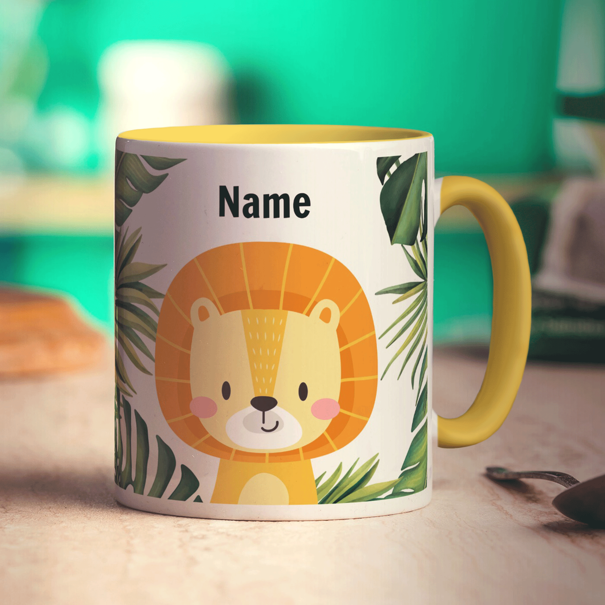 Personalised Lion Mug