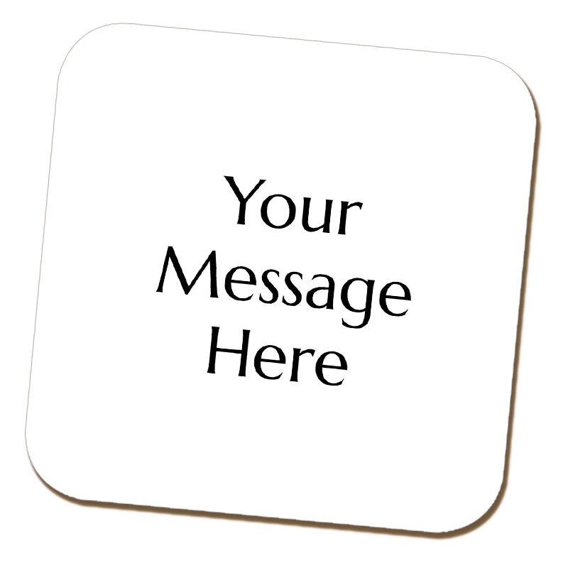 Personalised Message Coaster - Black
