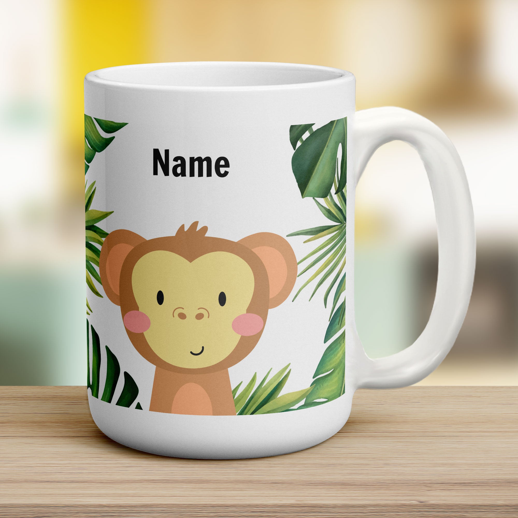 Personalised Monkey Mug