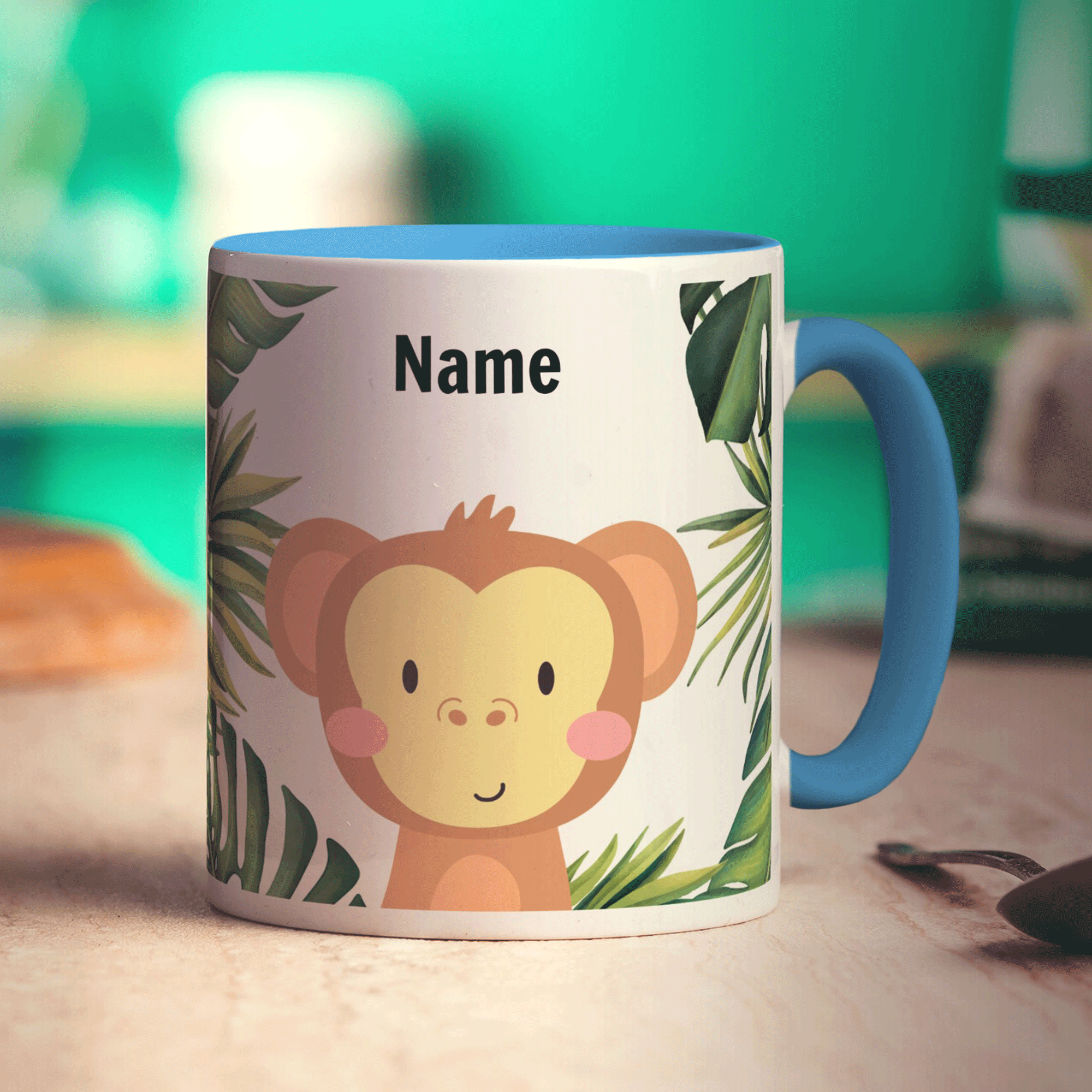 Personalised Monkey Mug