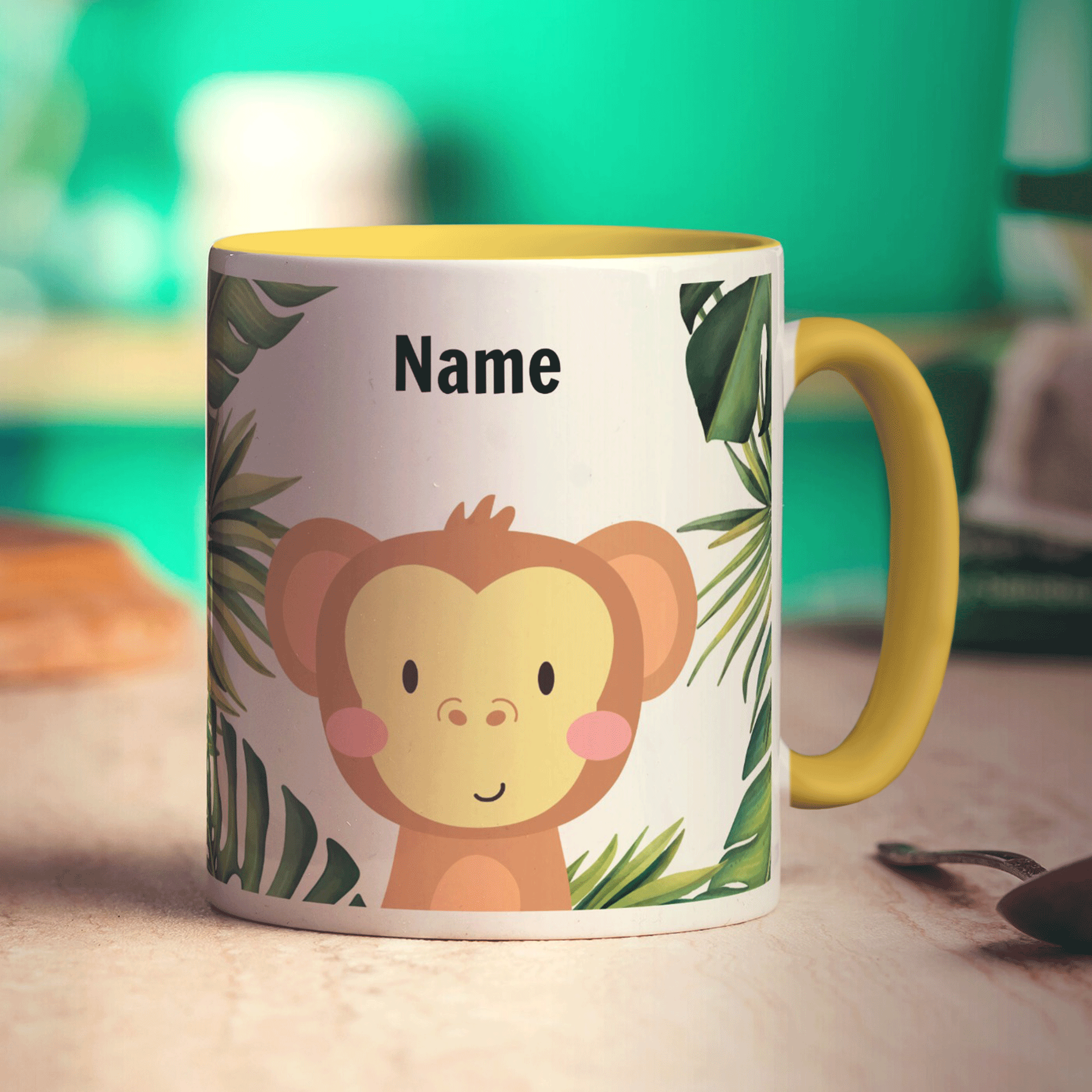 Personalised Monkey Mug