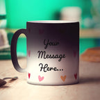 Hearts Personalised Photo Mug with Message