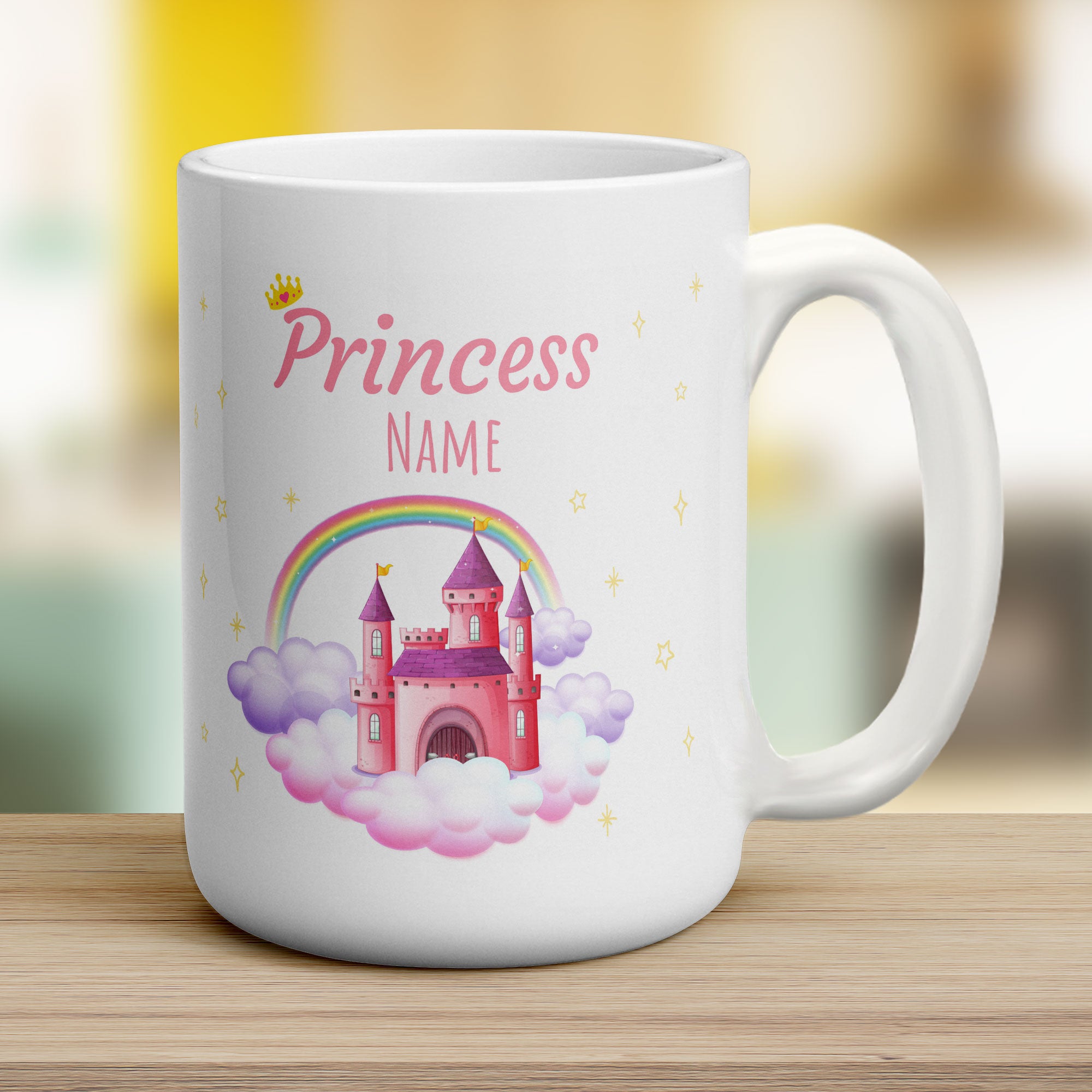 Personalised Princess Mug - Jumbo 440ml (15oz) / White