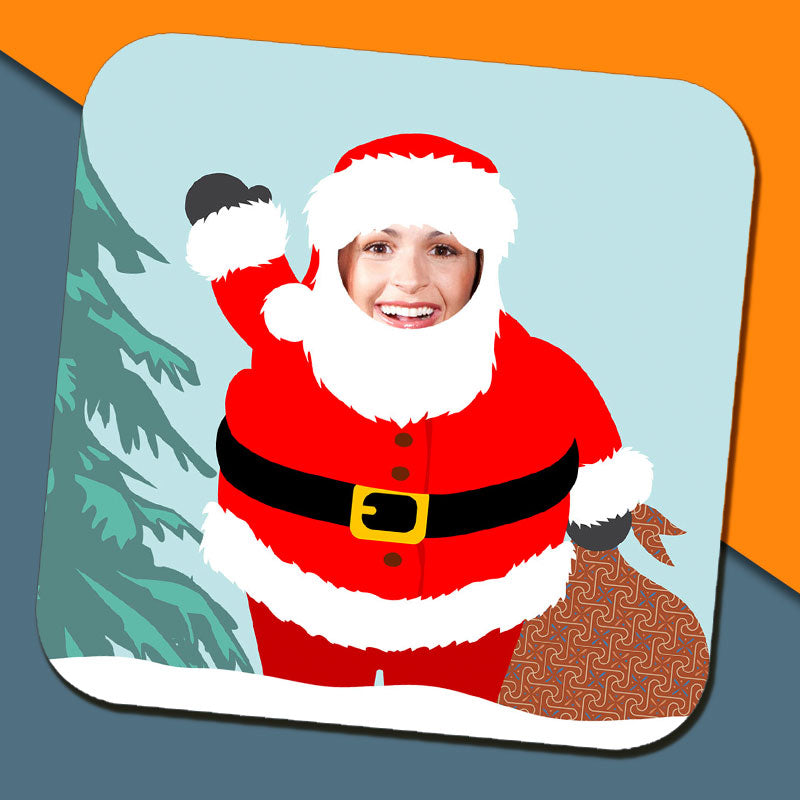 Personalised Santa Photo Coaster
