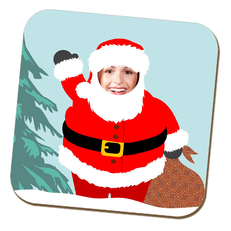 Personalised Santa Photo Coaster