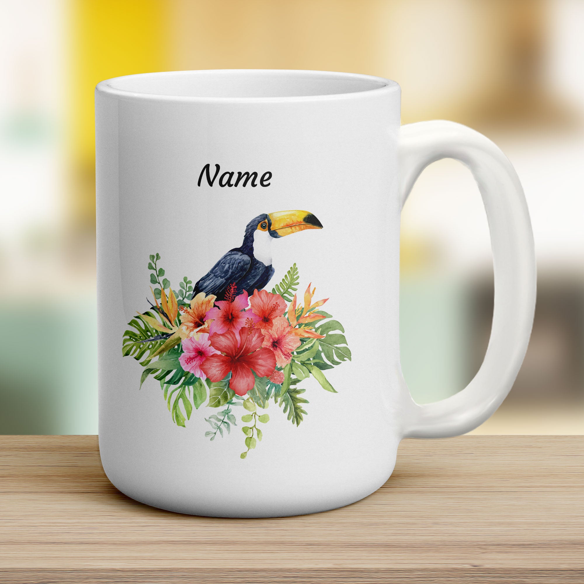 Personalised Toucan Mug - Jumbo 440ml (15oz) / White