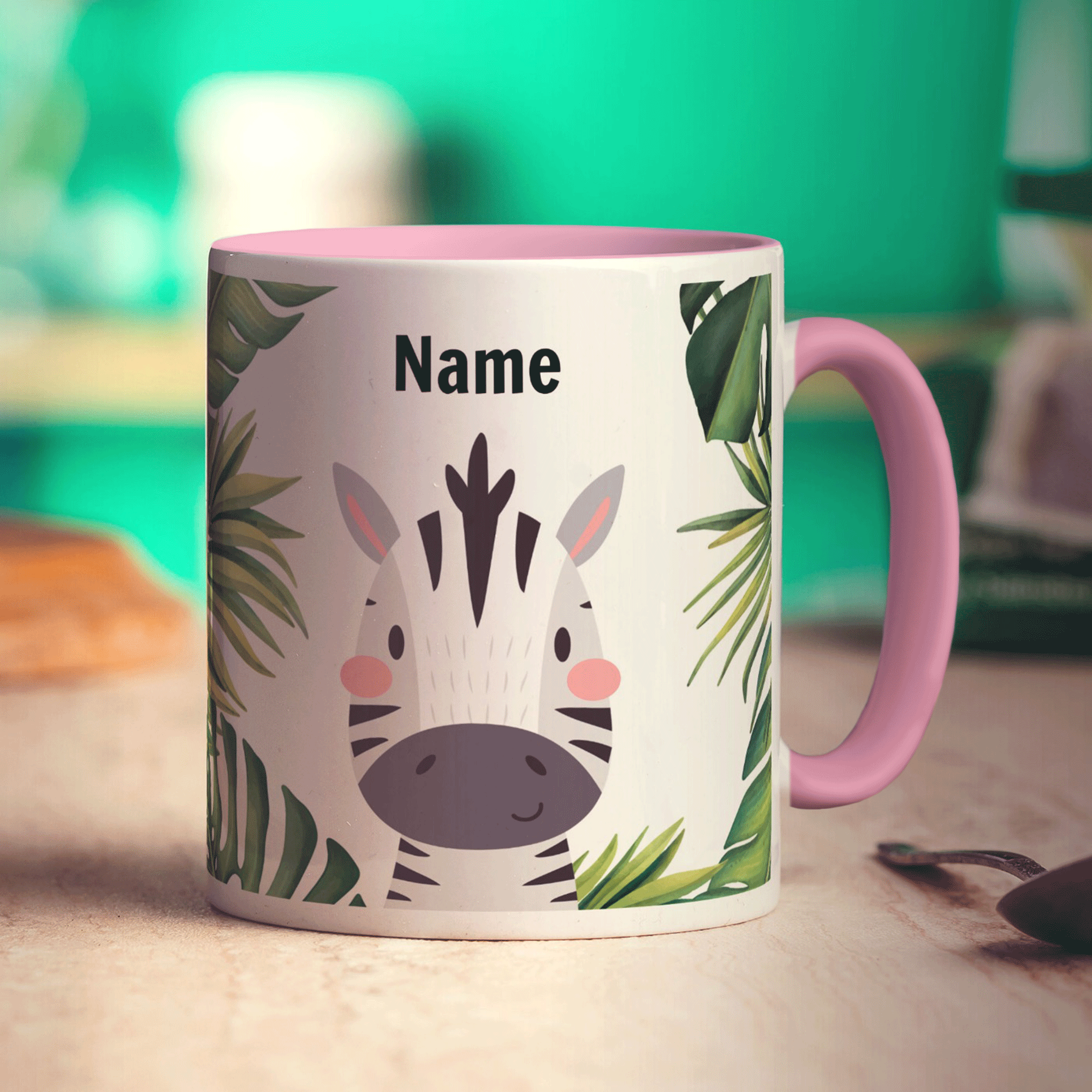 Personalised Zebra Mug
