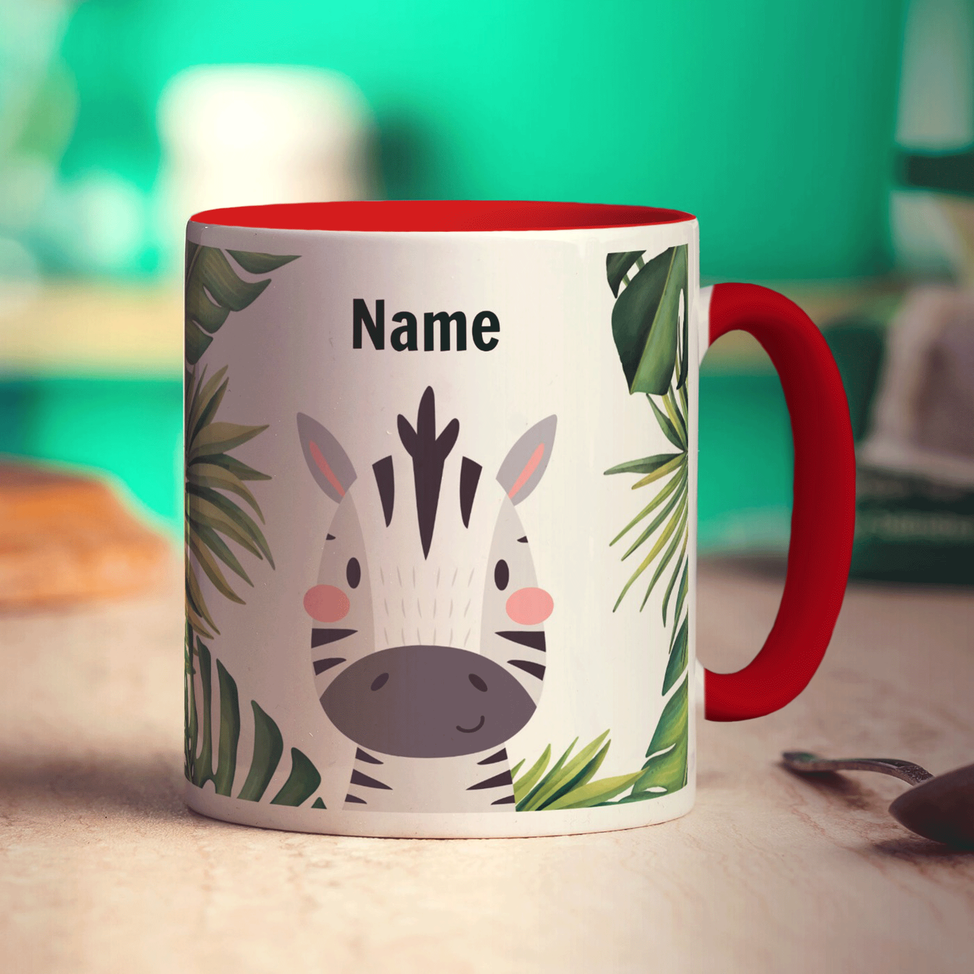 Personalised Zebra Mug