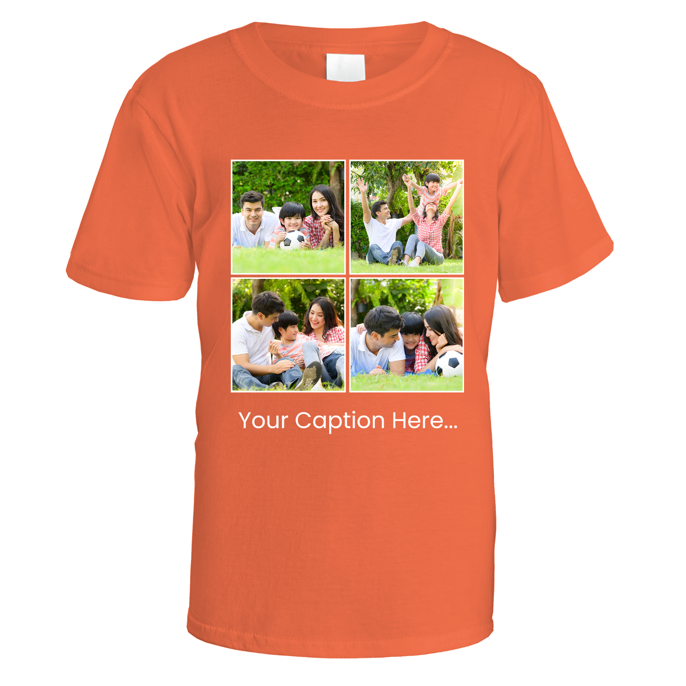 Photo Grid and Caption T-Shirt