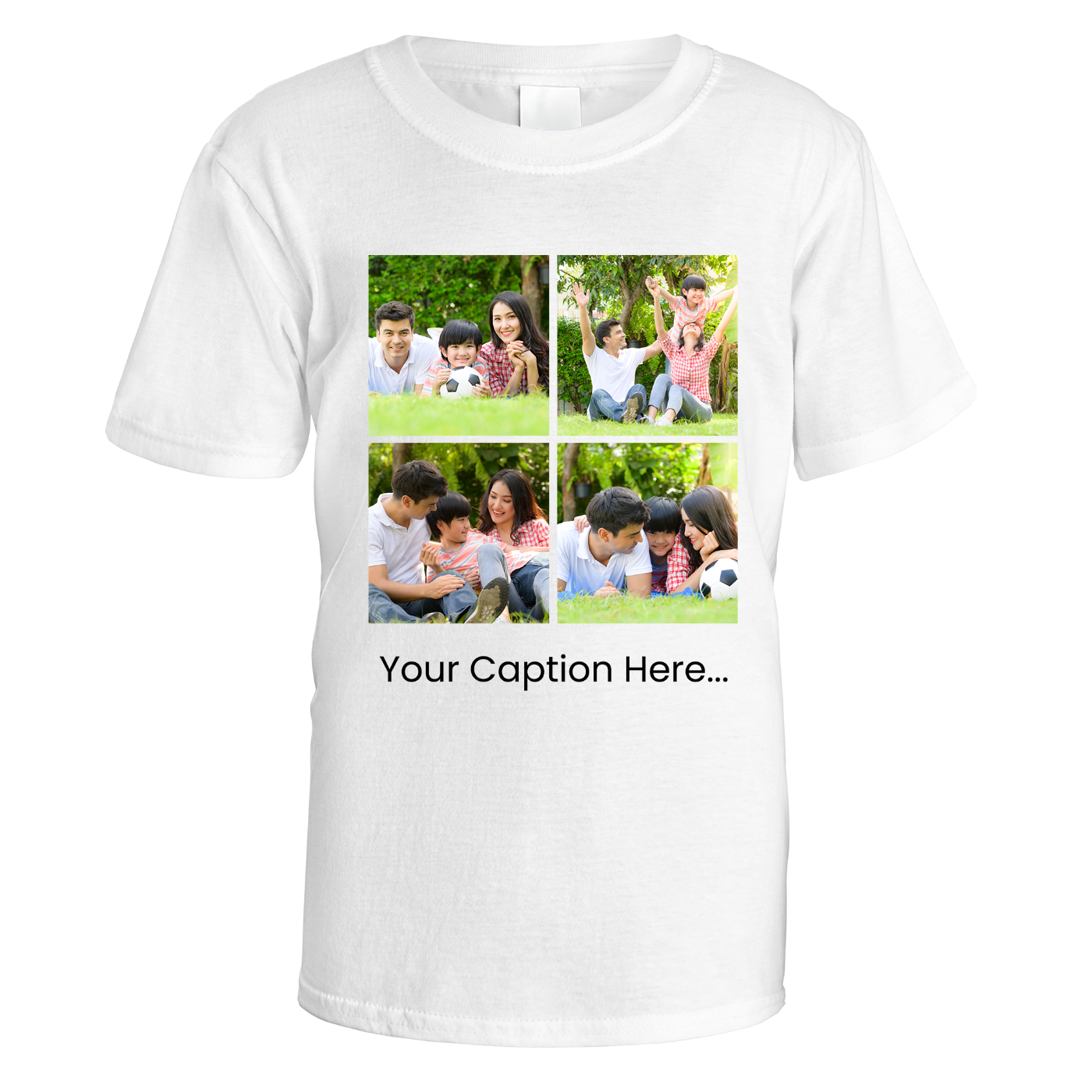 Photo Grid and Caption T-Shirt