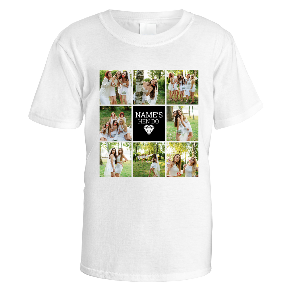 Photo Grid Hen Do T-Shirt