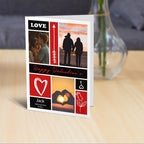 Photo Grid Personalised Valentine's Day Card Standing