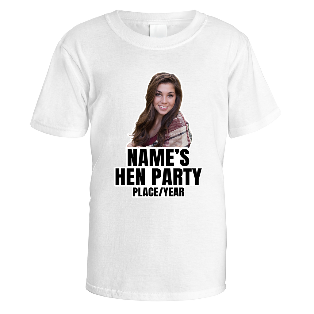 Photo Cut-Out Hen Do T-Shirt