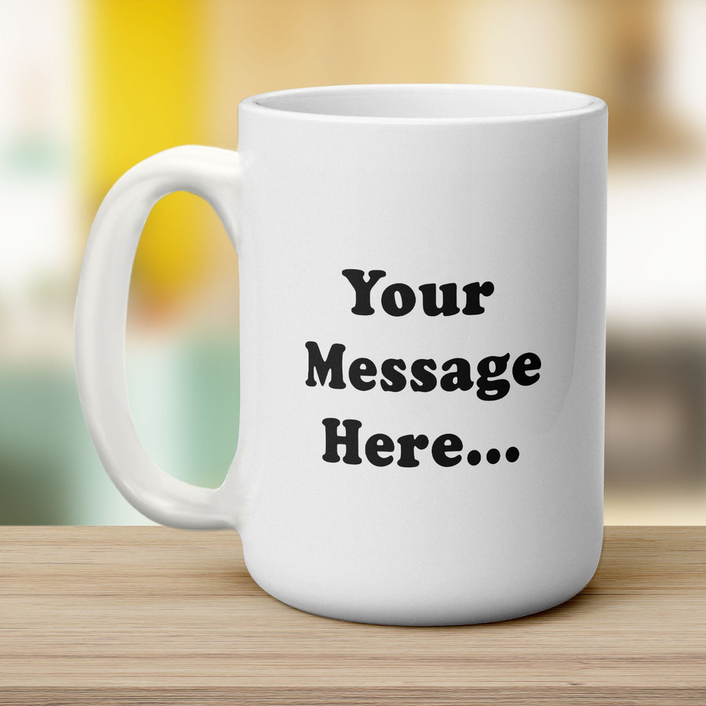 Photo Mug with Caption and Message