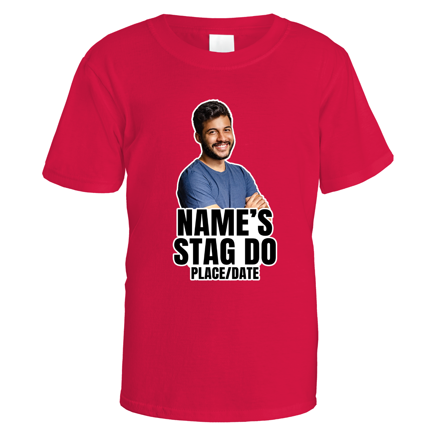Photo Cut-Out Stag Do T-Shirt