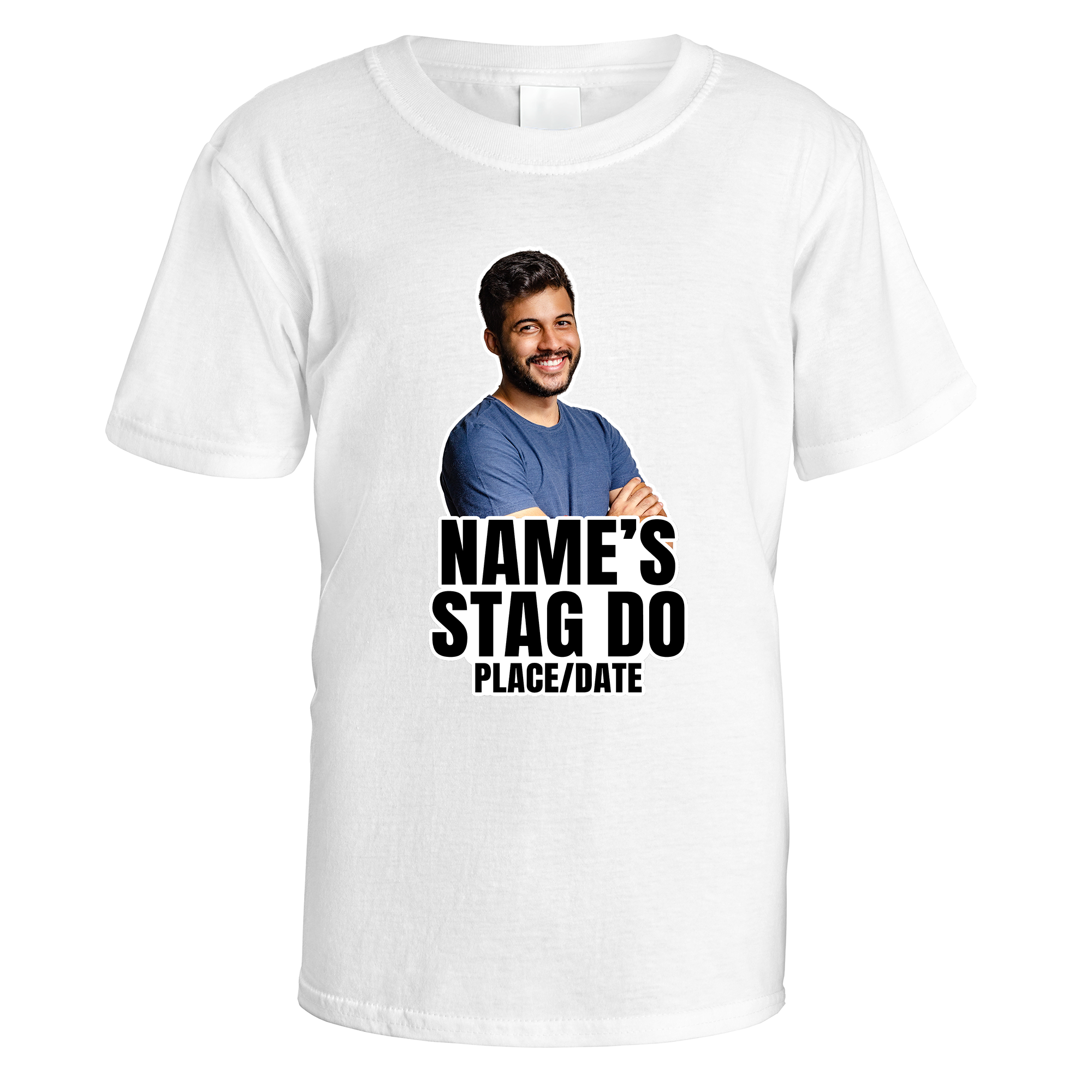 Photo Cut-Out Stag Do T-Shirt