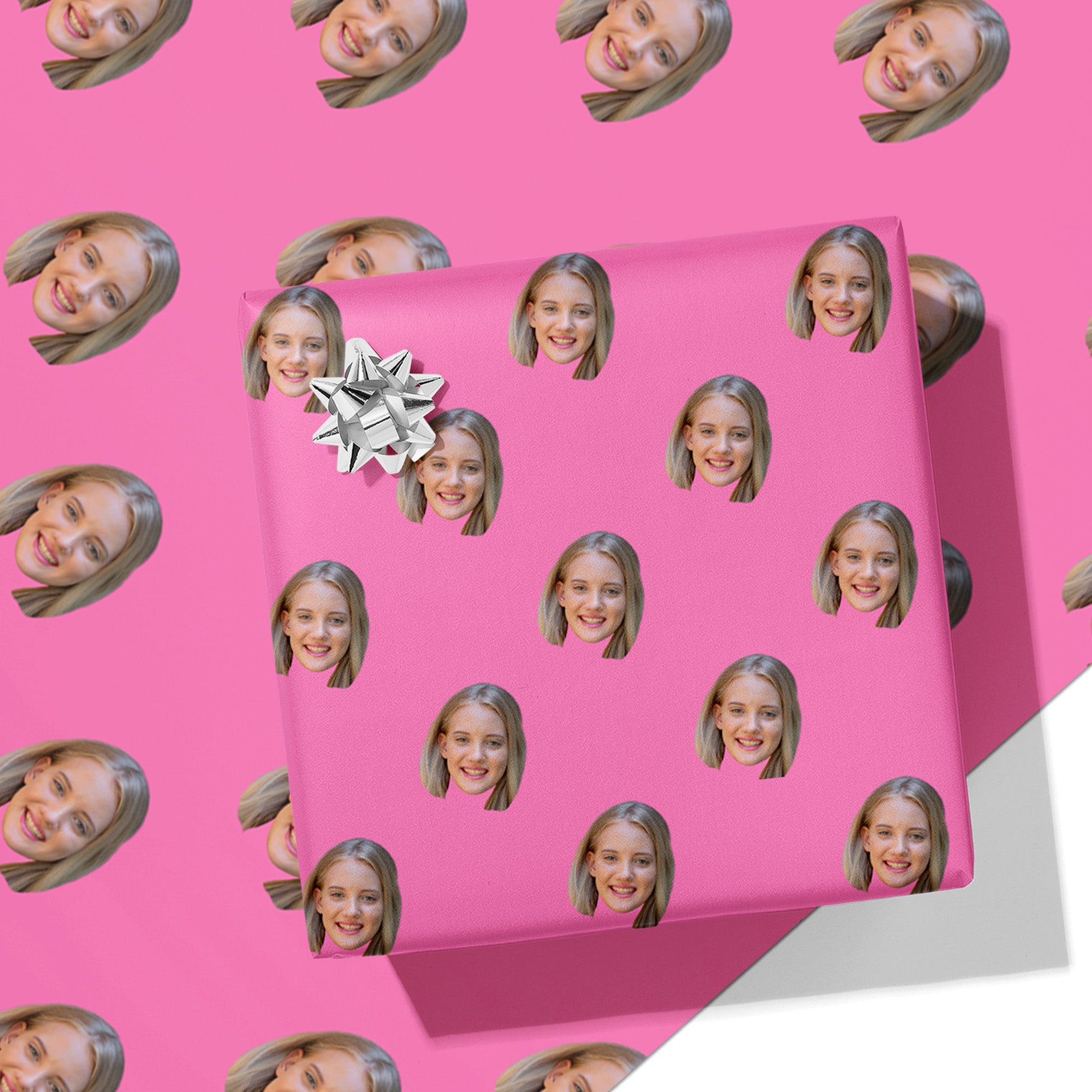 Face Cut Out Wrapping Paper