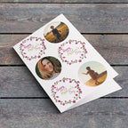 Pink Flower Crown Birthday Card Lying Down