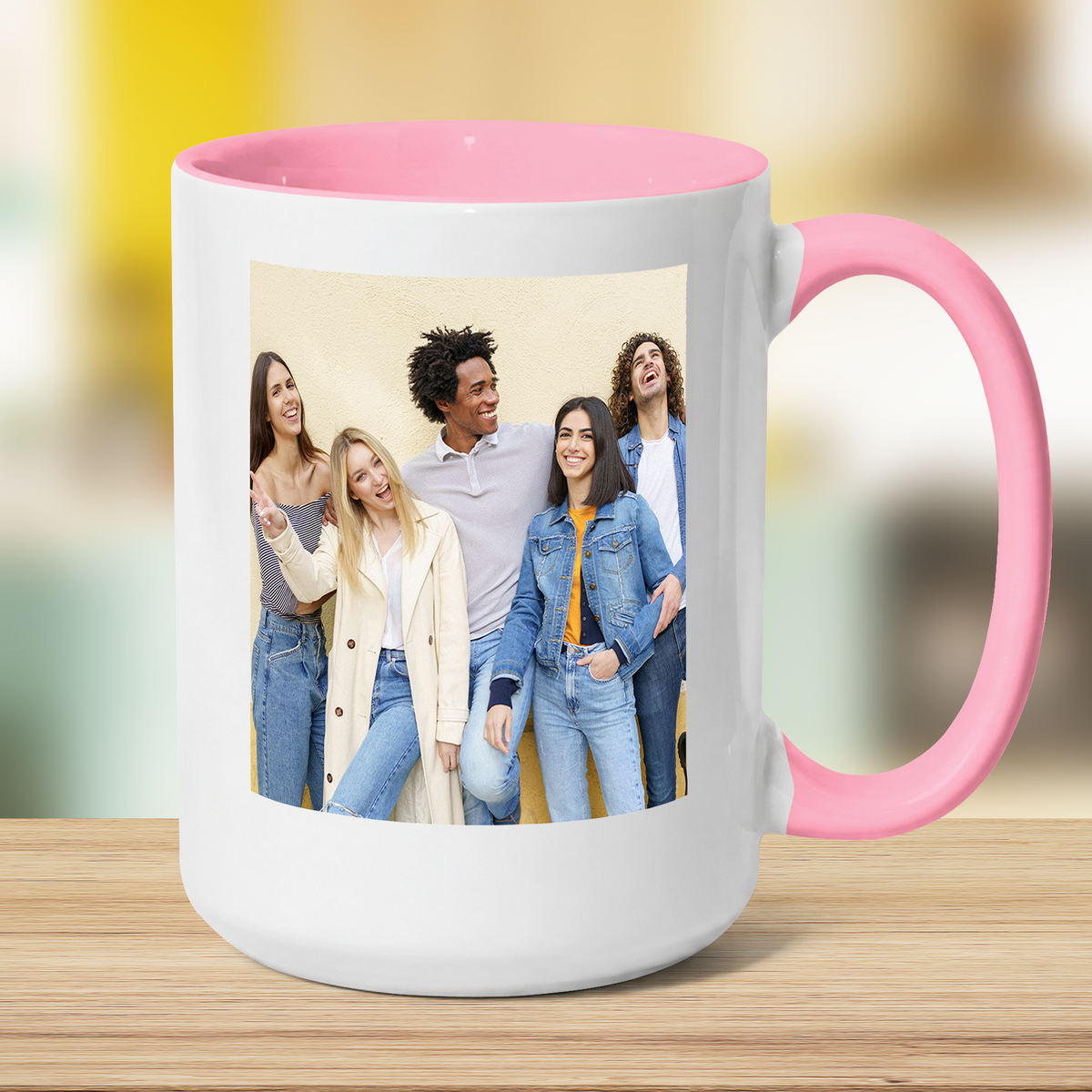 Jumbo Photo Mug with Message