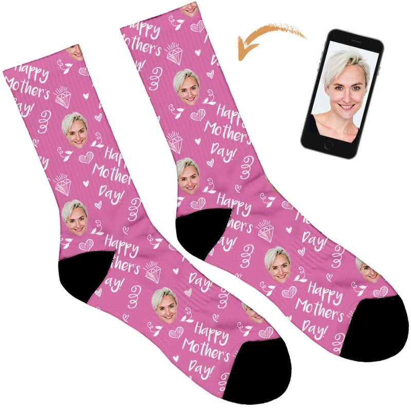 Diamond Happy Mothers Day Socks