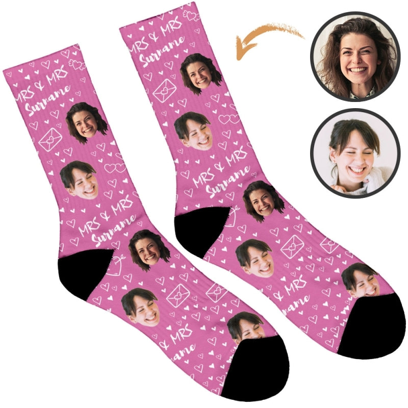 Mrs & Mrs Wedding Socks