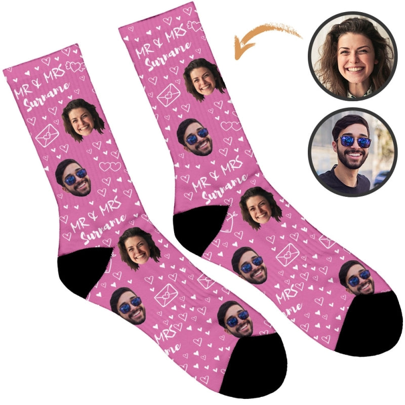 Mr & Mrs Wedding Socks